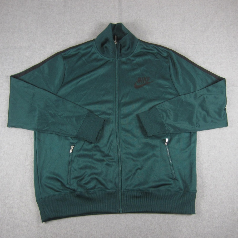 Nike Sportswear GX Track Jacket Mens XXL Green Full Zip Retro‎ Tracksuit 2XL